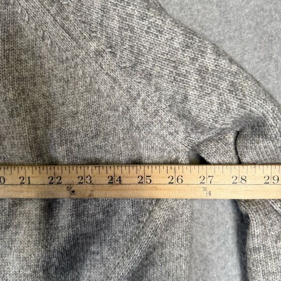 H&M Womens Size Medium Cable Knit Pullover Sweater Gray Long Sleeve Mock Neck - Picture 5 of 7